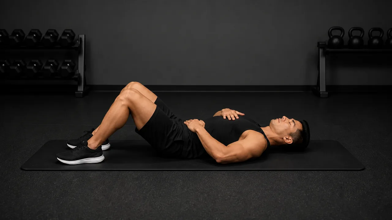 Diaphragm Breathing visual guide