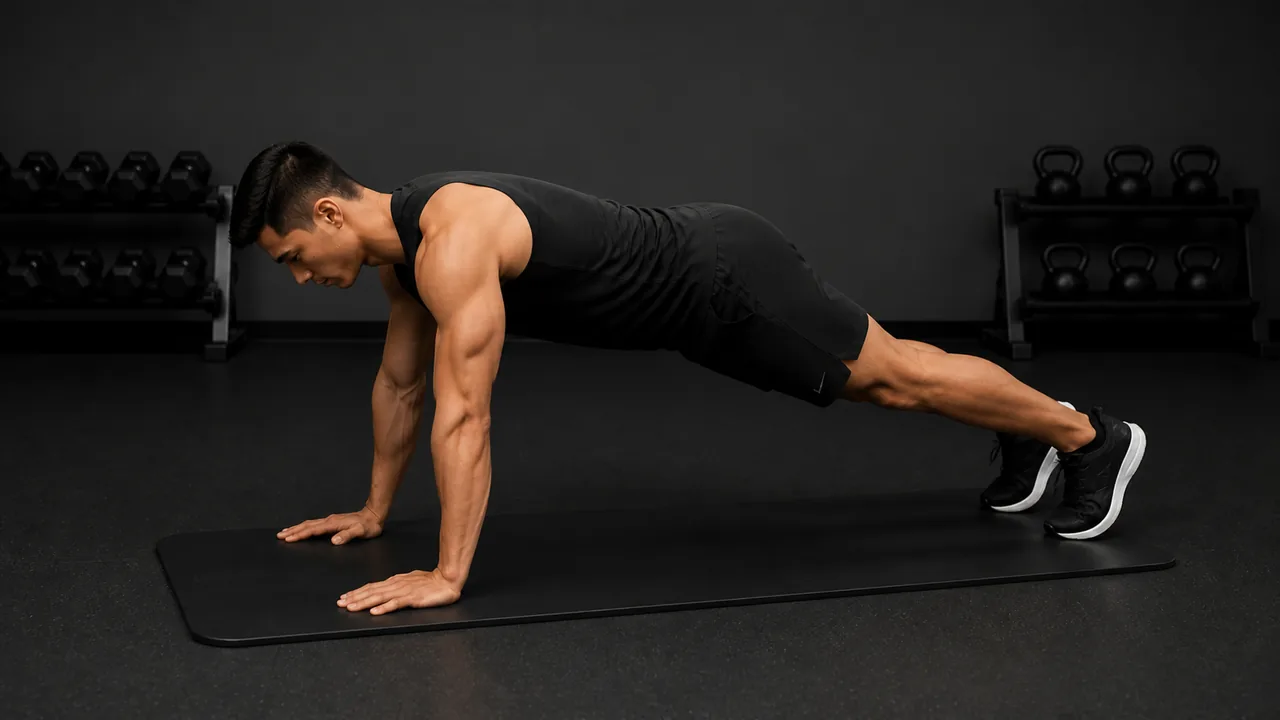 Scapular Push Ups start position