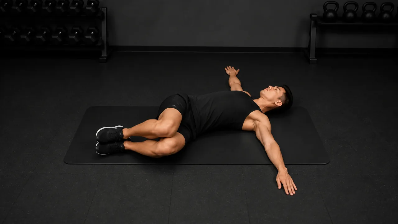 Supine Twist visual guide